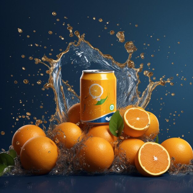 Foto produktaufnahmen von orangina in hoher qualität in 4k ultra