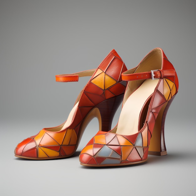 Produktfoto für ein Paar entworfene Schuhe
