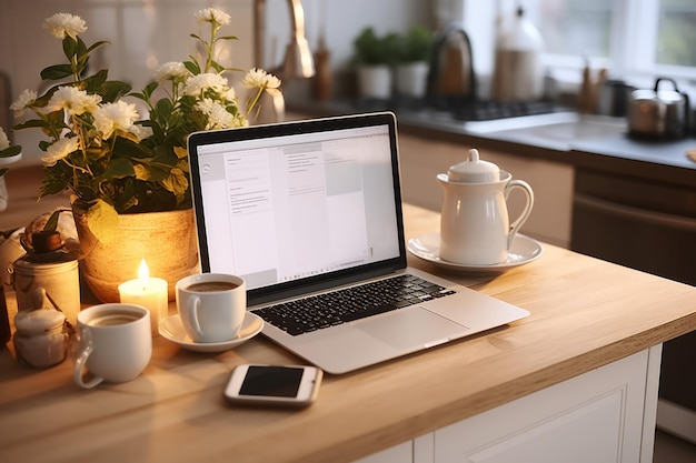 Produktive Morgen Ein Einblick in die pulsierende Multitasking-Routine einer stilvollen, reifen Geschäftsfrau