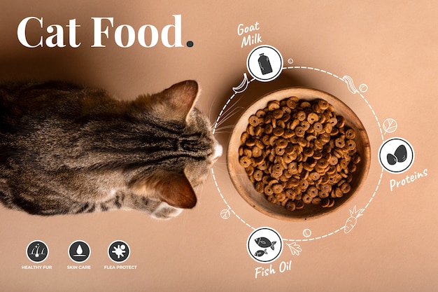 Foto produto para alimentação de gatos