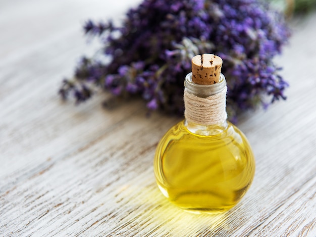 Produtos de spa de lavanda