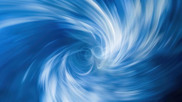 Produzieren Sie ein faszinierendes Foto, das die Schönheit eines kühlen blauen Abstrakts mit einem glatten