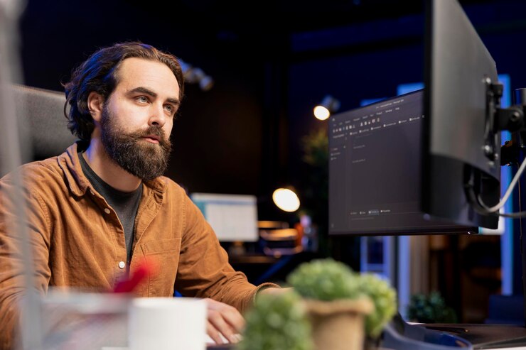 Foto profesional de ti que previene ataques de malware y phishing