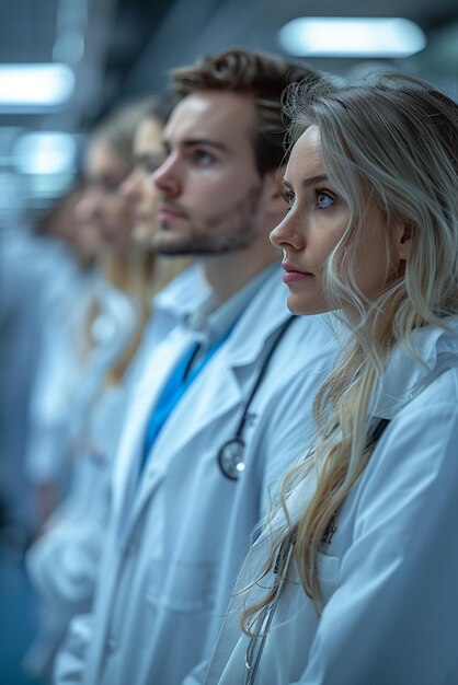 Foto profesionales médicos en un hospital