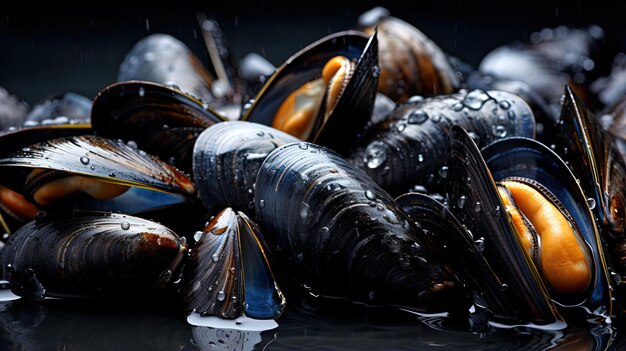 Professionelle Food-Fotografie von Muscheln in Weißwein