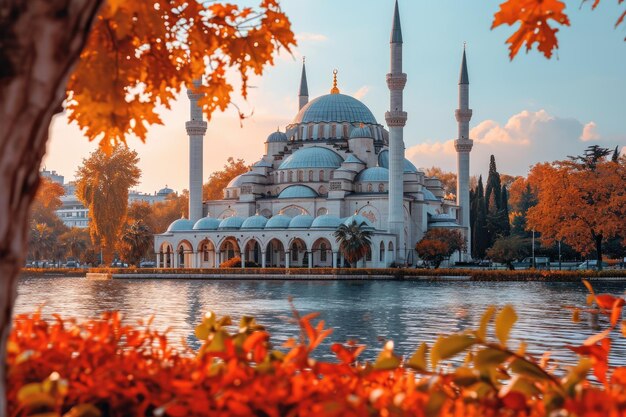 Professionelle Fotografie des Außenbereichs der Moschee