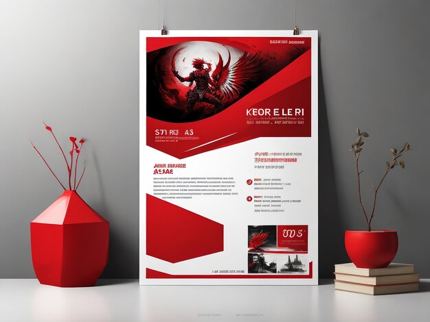 Professionelle Geschäftsflyer-Vorlage oder Unternehmensbanner-Design mit Platz für Ihr Inhalt, Druck, Veröffentlichung oder Workflow-Layout