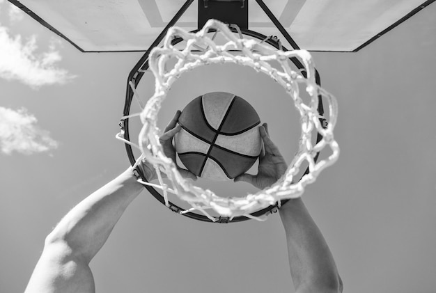 Professioneller Sporterfolg beim Basketballspiel