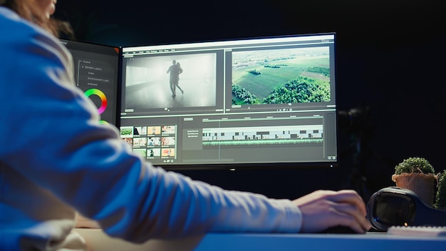 Professioneller Videobearbeiter, Farbbewertungskamera A