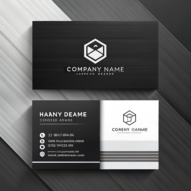 Professionelles schwarz-rotes Visitenkarten-Design