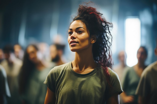 Professora de dança inspiradora guia com paixão