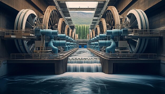 Foto profi-fotoshoot für wasserkraftwerke