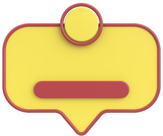 Profil-Box 3D-Illustration des Profiles der sozialen Medien