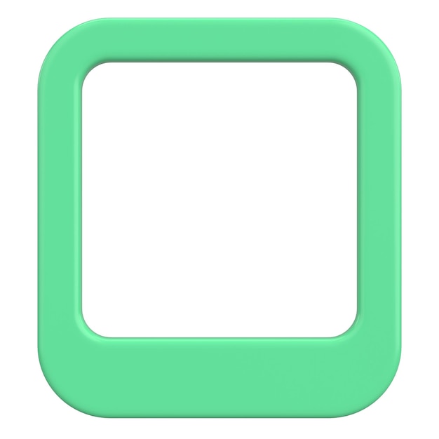 Profil-Box 3D-Illustration des Profiles der sozialen Medien