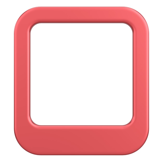 Profil-Box 3D-Illustration des Profiles der sozialen Medien