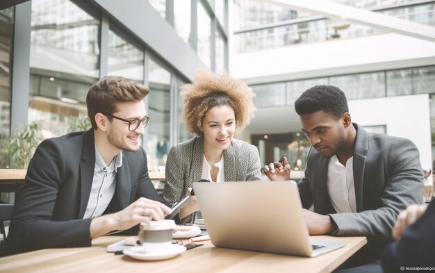 Profissionais multiculturais envolvidos com a tecnologia