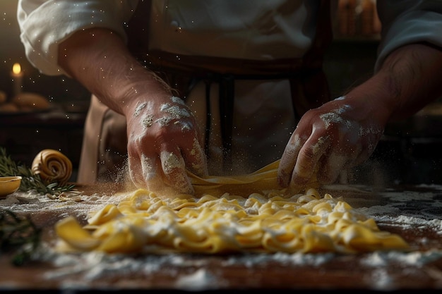 Profundice en el delicado arte de dar forma a la pasta en oc generative ai