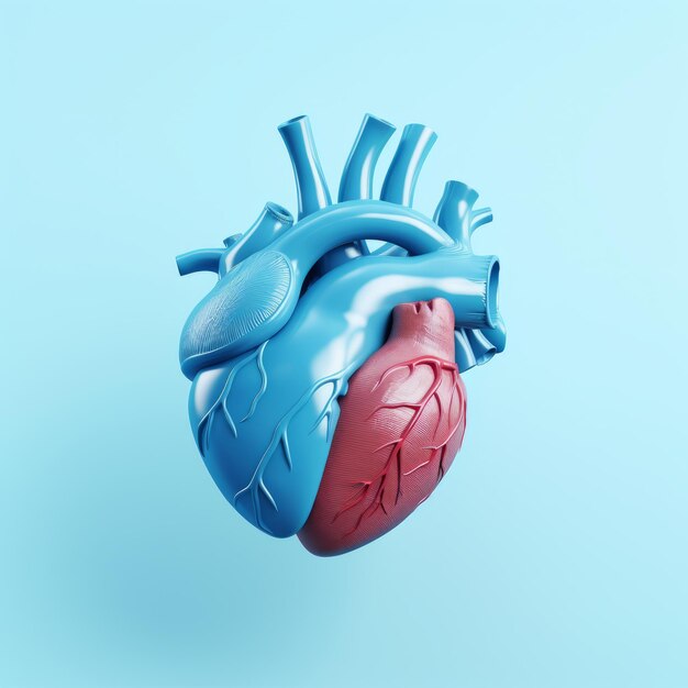 Foto profundidades del corazón un cautivador viaje en 3d al corazón humano