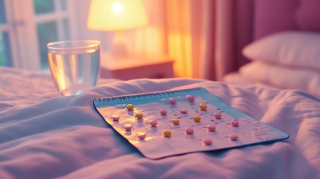 Programa de medicación en una mañana acogedora