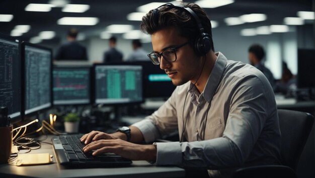 programação e engenharia masculina em computadores