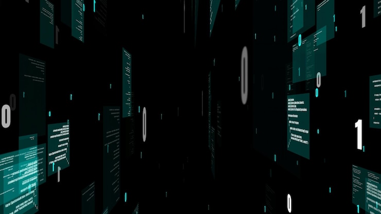 Foto programación y codificación visionaria del software del futuro