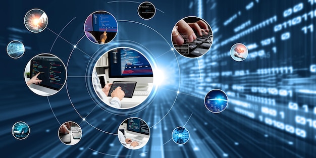Programación informática codificación y inteligencia artificial desarrollo de datos nlp