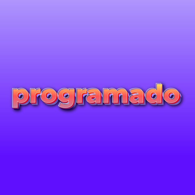 programadoEfecto de texto JPG degradado fondo morado tarjeta foto