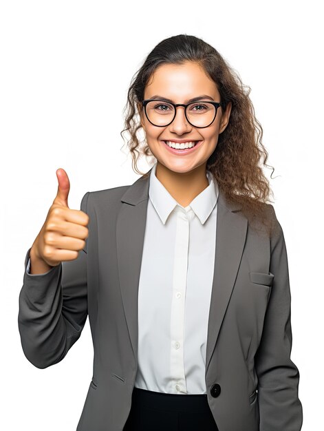 Foto programadora feminina qualificada no trabalho gerada por ia