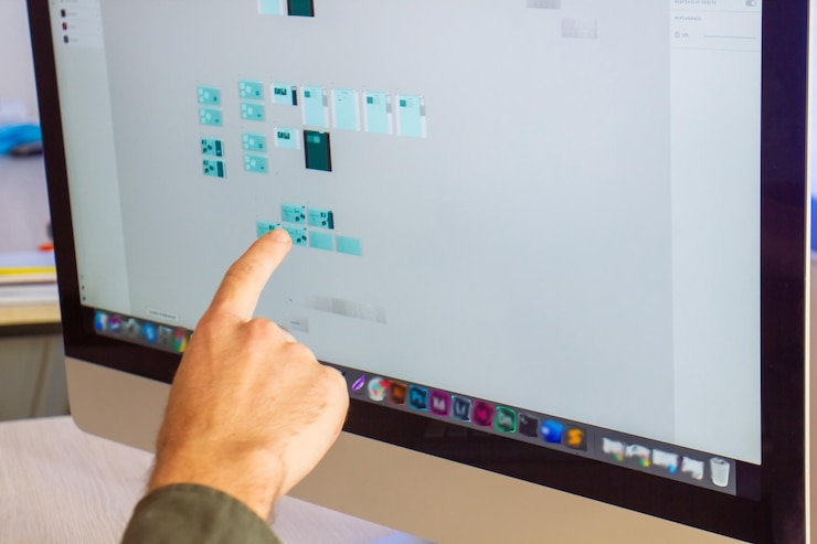Foto programadores que trabajan con código programador codificación