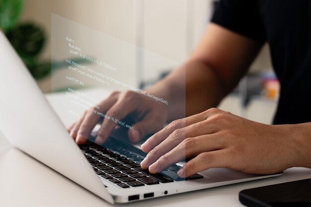 Programadores y tecnologías de ciberseguridad diseñan sitios web y conceptos de seguridad en el ciberespacio del mundo social