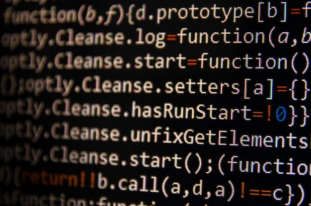 Programmiercode abstrakter Bildschirm des Softwareentwicklers