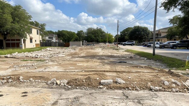 Foto progreso en el sitio de construcción