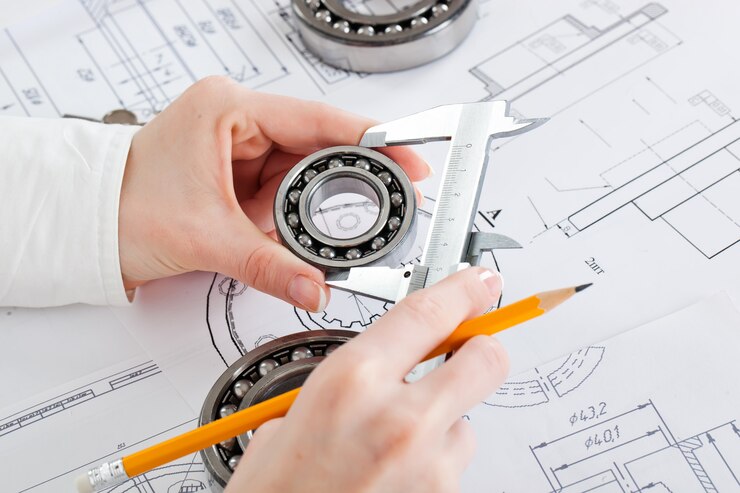 projectos de construção e ferramentas em cima da mesa