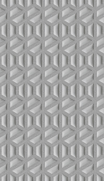 Projeto 3D de azulejos de parede de concreto por Andy Fleishman