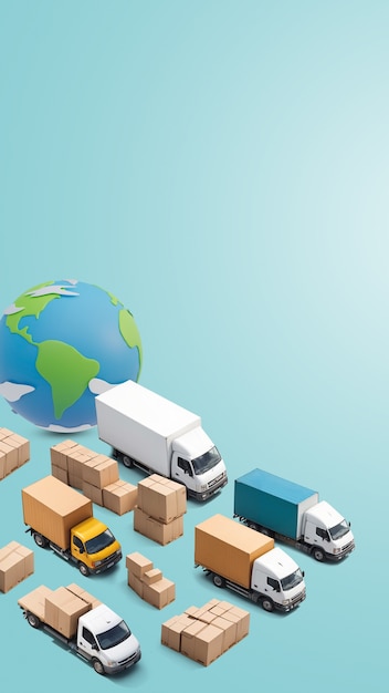 Projeto de colagem de logística e transportes