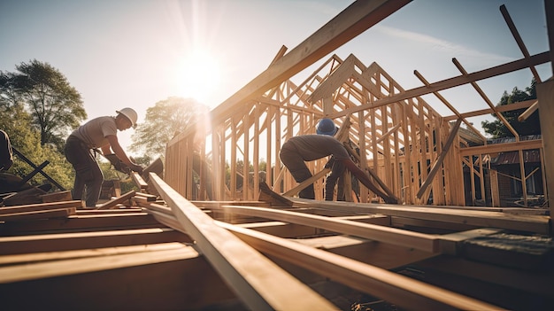 Projeto de construção de casas de fundação