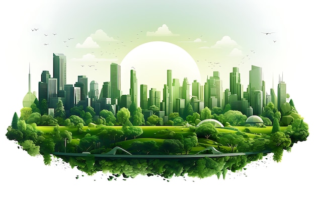 Projeto de design urbano sustentável Arquitetura verde