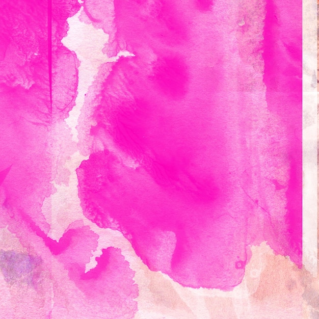 Projeto de fundo aquarela rosa abstrato lava textura pintada de água de perto