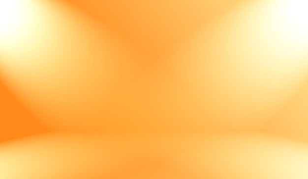 Projeto de layout de fundo laranja suave abstrato, estúdio, sala, modelo da web, relatório de negócios com cor gradiente de círculo suave