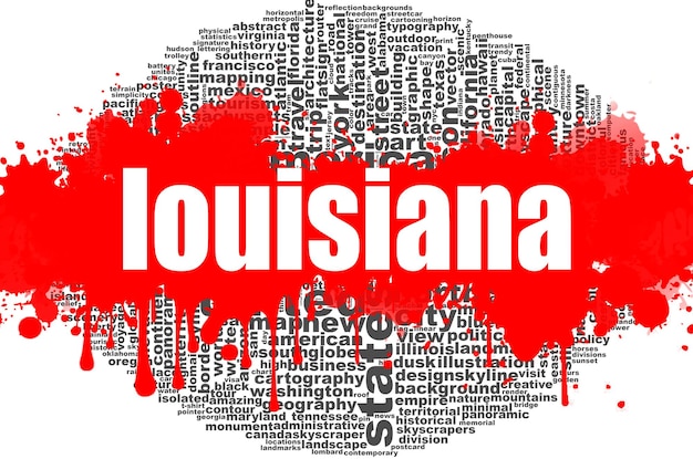 Projeto de nuvem de palavras da Louisiana