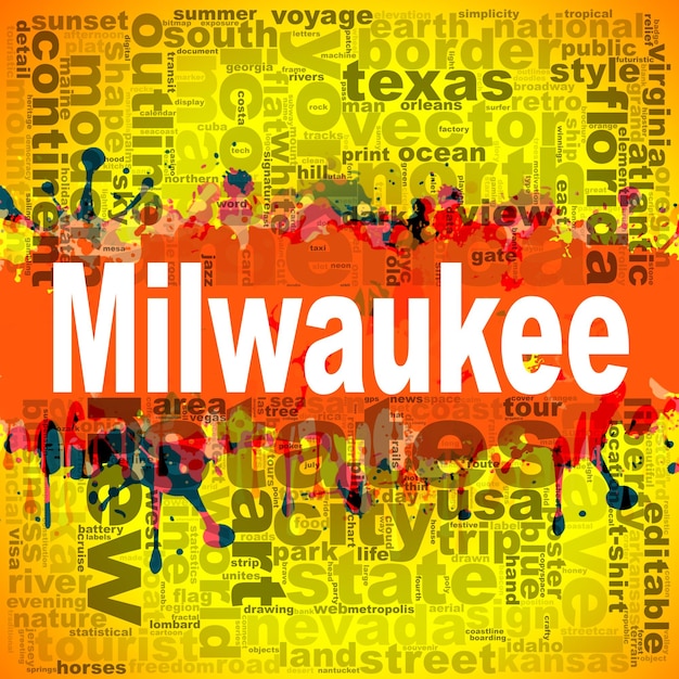 Projeto de nuvem de palavras de Milwaukee