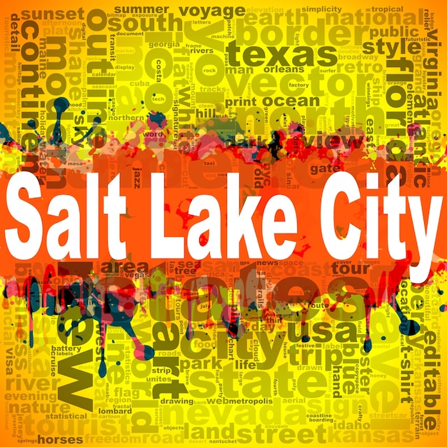 Projeto de nuvem de palavras de Salt Lake City