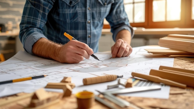 Projeto de renovação de interiores de cozinha em projeto de melhoria da casa