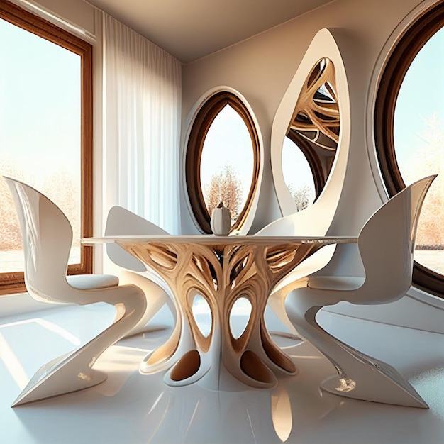 Projeto de sala de jantar Zaha Hadid Design