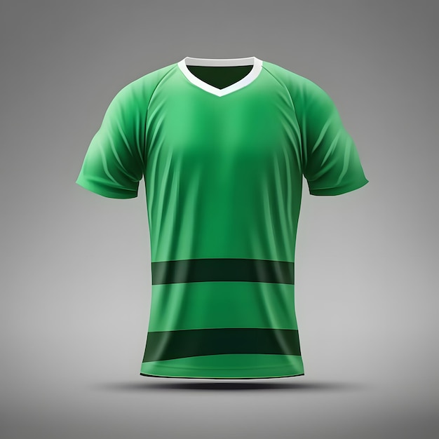 Projeto de simulação de camisa de futebol verde