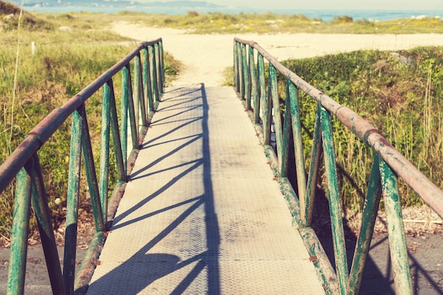 Promenade am Strand