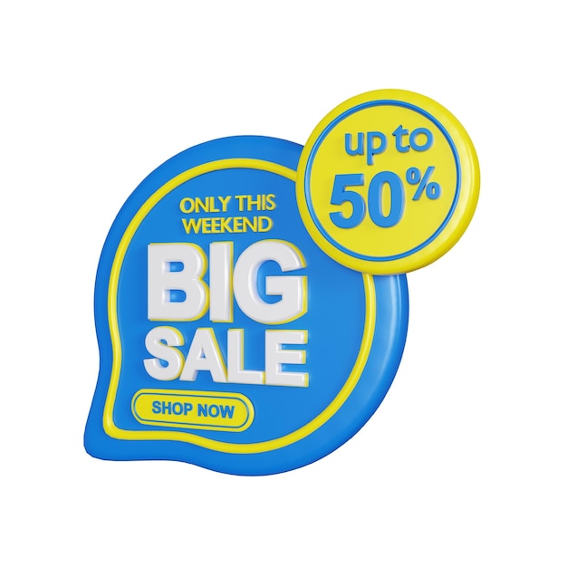 Promoção de grande venda 3D
