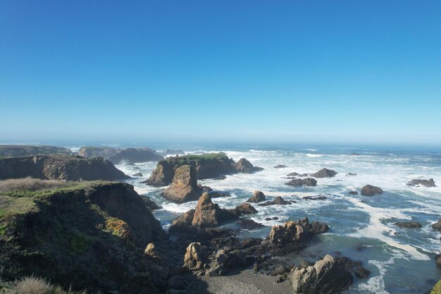 Promontórios de Mendocino e Noyo Califórnia