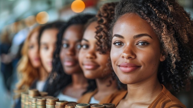 Foto promover o acesso das mulheres aos serviços financeiros