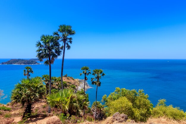 Foto promthep cape é uma das atrações turísticas de phuket tailândia